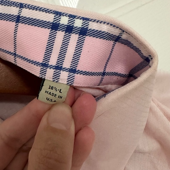 Burberry mens button down shirt size large 16 1/2 - Picture 5 of 5